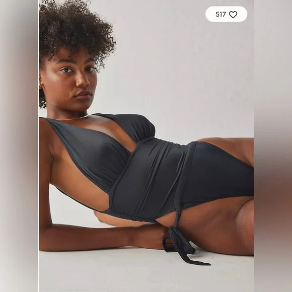 We are HAH x Free People Cut to The Chase Bodysuit/One Piece Suit in Brown Sugar - Picture 12 of 14